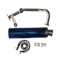 ESUM QMB139 moteur GY6 50CC scooter tuyaux d'échappement silencieux pour cyclomoteur ZNEN JONWAY BENZHOU WANGYE moto