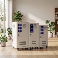 Régulateur de tension triphasé CE 100% puissance, stabilisateur 380V, contrôle de servomoteur, écran LCD, bobine en cuivre, AVR automatique AC
