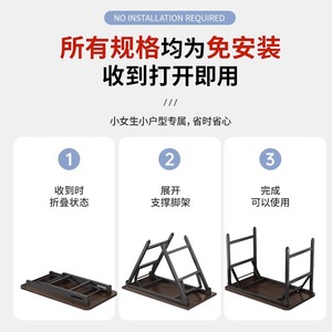 Zdz Folding <b>Dining</b> <b>Table</b> Rectangle Wood Top Metal Legs <b>Foldable</b> 4 Seater Portable Indoor Outdoor Use - Product Image 4
