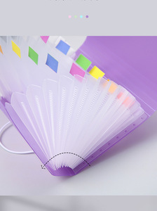 防水A6迷你13口袋弹性风琴包文件存储票夹塑料文件夹收纳器办公文具 - Product Image 6