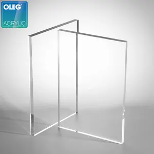 OLEG 3mm कास्ट एक्रिलिक निर्माताओं प्लास्टिक बोर्ड plexiglass पारदर्शी स्पष्ट एक्रिलिक शीट