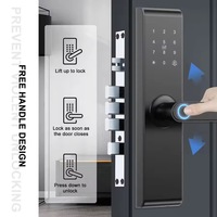 Serrure Intelligente d'Hôtel Tuya TTlock Multi-langues Dernier Modèle avec Affichage NFC et Support pour Porte Intelligente