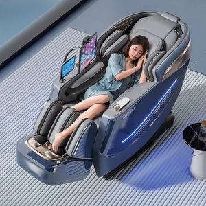 Fábrica al por mayor de alta calidad barato 4D cuerpo completo gravedad cero uso en el hogar silla de masaje de doble movimiento con masaje de pies - Product Image 3