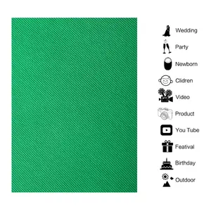 E-reise 1.6M x 2M/3M/4M 사진 스튜디오 간단한 배경 부직포 단색 녹색 화면 크로마키 10 색