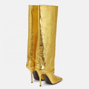 Custom Made Women Solid Shoes on Knee High <b>Boots</b> Thin High Heels Square Toe Stiletto Long Booties - Product Image 4