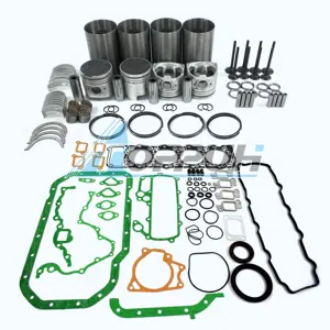 Kit de reconstruction de révision avec roulements segments de piston jeu de joints complet Kit de revêtement de soupape de moteur pour Mitsubishi 4M40 4M40T