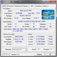 Prosesor Intel Core warisan kinerja tinggi CPU I5 3470 4 Total Core 4 Total ulir DDR3 1333/1600