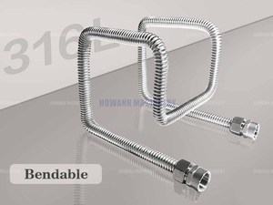 Fast Delivery 304 Stainless Steel Basin <b>Toilet</b> Water Weaved 3/4"plumbing <b>Hose</b> Bathroom Heater Connect Corrugated Pipes - Product Image 6