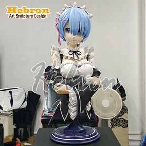 Statua <span class=keywords><strong>in</strong></span> Resina a Grandezza Naturale di Rem dal Manga/Anime '<span class=keywords><strong>Life</strong></span> <span class=keywords><strong>in</strong></span> a Different World', Modello Busto <span class=keywords><strong>in</strong></span> Resina - Product Image 2