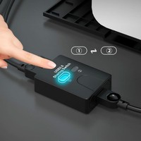 Adaptador de 2 Puertos USB para Compartir Impresoras |   2 Computadoras Comparten 1 Impresora |   Botón de Interruptor Manual |   USB 2.0 de Alta Velocidad |   Carga Plug and Play
