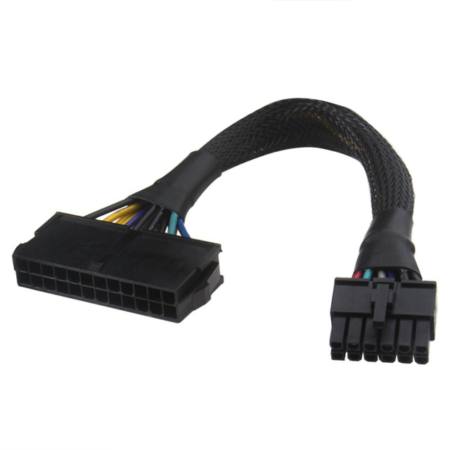 24 Pin to 12 Pin ATX Cable Adapter 12 to 24PIN Cable Power Supply 24Pin to 10Pin 20CM