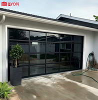 Porte de garage à enroulement isolée moderne avec surface finie en alliage d'aluminium à double paroi pour utilisation dans les parcs et les villas