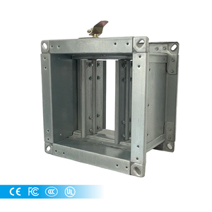 HVAC Ventilation <strong>Rectangular</strong> <strong>Duct</strong> Damper Manual Air Conditioning Volume Control for Hospitals Gyms Staircases Halls Square Shape - Product Image 4