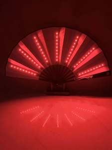 Nuevo Ventilador de Mano LED 2023, Ventilador Plegable de Bambú con Luz, Ventilador Decorativo para Fiestas, Ventiladores de Papel con Luz Intermitente - Product Image 5