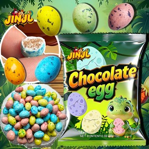 Fabricant chinois de chocolat, vente en gros de boules de chocolat solides en forme d'œuf de dinosaure et de collations halal pour enfants - Product Image 1
