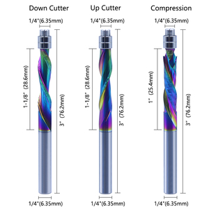 Proveedor en línea al por mayor Carburo Nano Coating up Compresión Flush Trim <span class=keywords><strong>Router</strong></span> <span class=keywords><strong>Bit</strong></span> Madera con rodamiento Fresa - Product Image 2