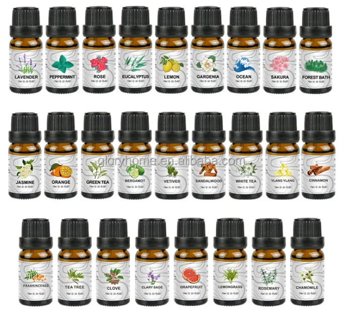 Kit de óleos essenciais para difusor, óleo essencial, umidificador, massagem, aromaterapia