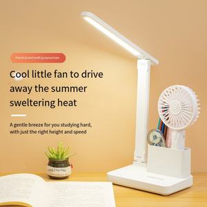 Lampe de table pliable USB LED avec support pour téléphone et porte-stylo, fonction de protection des yeux, lampe de bureau pour écrire et lire - Product Image 4