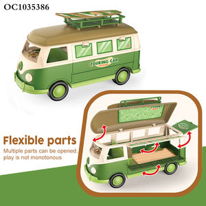 Modèle de jouet mini-bus à piles avec ouverture de porte personnalisée pour <span class=keywords><strong>camping</strong></span>-<span class=keywords><strong>car</strong></span> avec son et lumière - Product Image 3