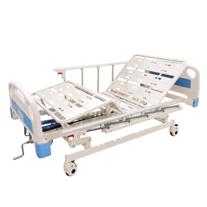 <span class=keywords><strong>Lit</strong></span> médical manuel à 3 manivelles à faible coût pour soins à domicile et hôpital, réglable en hauteur, 3 fonctions, capacité de 150 kg, certifié CE, garantie 3 ans - Product Image 5