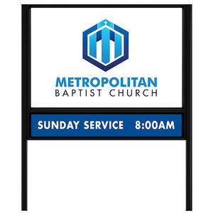 Système de cadre d'angle de bâtiment à double panneau le plus vendu, installation facile, panneaux d'affichage publicitaires extérieurs, site Web indépendant - Product Image 4