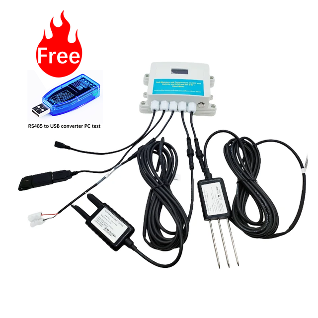 IOT SOLUTIONS SOFTWARE SERVER 8 IN 1 SCREEN DATA LOGGING INTEGRATOR MOISTURE TEMP PH EC SALINITY NPK IOT SOIL MONITOR SENSOR