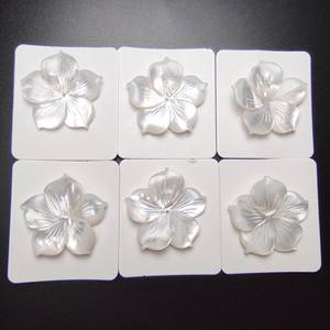 Fregona blanca de 10mm, 20mm, 28mm, 30mm, forma de flor F6, gema tallada para recuerdo - Product Image 6