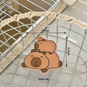 Kapibaraブナウッドフックノードリル強力LoadBeAaring木製接着剤ホーム入り口壁吊り動物ラック収納ホルダーラック - Product Image 6