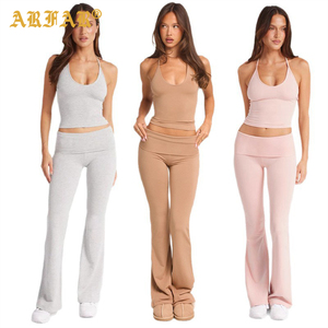 Conjunto Deportivo Personalizado para Mujer, Sexy, con Espalda Descubierta, 3 Piezas, Leggings Ajustados con Diadema a Juego, para Gimnasio, Entrenamiento y Fitness - Product Image 2