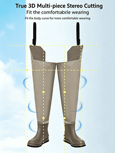 <span class=keywords><strong>Stivali</strong></span> da Lavoro Leggeri in PVC con Logo Personalizzato, Antiscivolo, Impermeabili IPX7, con Suola Ammortizzata, per Uomo 5-40C - Product Image 5