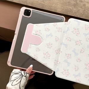Funda Protectora para Tablet Apple <span class=keywords><strong>iPad</strong></span> con Diseño de Flores en Forma de Lazo, con Soporte Giratorio Pro para la 11ª Generación Mini - Product Image 2