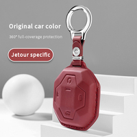 Étui/Housse de protection haut de gamme pour clé de voiture compatible avec Jetour Traveller et Chery Shanhai T1/T2 (modèles 2022-2024) – Protection pour clé télécommande