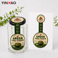 Etiquetas Adhesivas Personalizadas con Logotipo, Etiquetas para Salsas con Sello de Seguridad, Etiquetas de Vinilo Impermeables para Frascos y Botellas de Alimentos, Impresión Adhesiva
