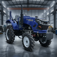 Spedizione Gratuita Trattore Agricolo Gommato 70HP 80HP con PTO, Mini Coltivatore, Caricatore per Fattoria