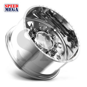 Ruedas Forjadas Speedmega Personalizadas 24x12 24x14 26x14 26x16 28x16 30x16 Plateadas Pulidas 8x165.1mm Cóncavas Todoterreno para 2500 3500 - Product Image 2