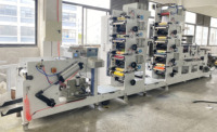 Imprimantes flexographiques UV automatiques pour papier, film, autocollants, étiquettes, découpe et refendage, machine d'impression flexo