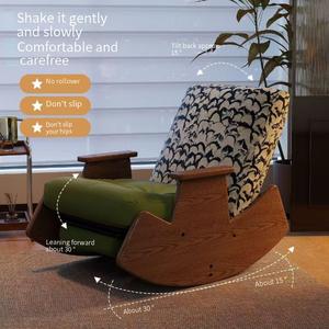 <span class=keywords><strong>เก้าอี้</strong></span>โยกสำหรับผู้ใหญ่ห้องนั่งเล่นแบบเอนกายในบ้านทำจากไม้เนื้อแข็งย้อนยุคสำหรับโซฟาระเบียง<span class=keywords><strong>เก้าอี้</strong></span>พักผ่อนโซฟาขี้เกียจ - Product Image 6