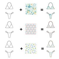 OEM ODM Custom Dames Bikini Set Groothandel Driehoek 2-delig Snel Droogend Ademend Anti-UV Plus Size Strandkleding Rechtstreeks van de Fabriek