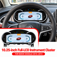 Tulis 10.25 Inch untuk Buick Excelle 2010-2014 Full LCD Instrument Cluster Virtual Cockpit Speedometer Digital Dashboard Panel