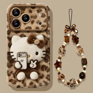 Funda de Silicona Premium con Estampado de Leopardo y Cadena para Teléfono, con Ventana Grande para la Cámara, para OPPO, VIVO, <span class=keywords><strong>Xiaomi</strong></span> Redmi - Product Image 3