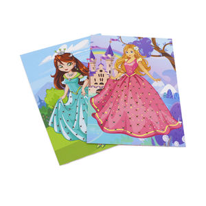Tissu créatif Puzzle Poke Art <span class=keywords><strong>Kit</strong></span> pour enfants de 4 à 12 ans Princesse <span class=keywords><strong>Dressing</strong></span> Puncture Peinture DIY Jouets Pastel Inspiré BaiBo - Product Image 5