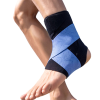 Attelle de cheville respirante avec sangle élastique de compression pour la protection et le soutien de la cheville