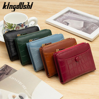 Dompet Pendek Wanita Motif Huruf Personalisasi, Lapisan PVC, Multifungsi, Sederhana, Dompet Koin