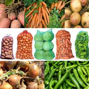 Bolsas de malla personalizables para cebollas, reutilizables con cordón, para almacenamiento de productos frescos, verduras, leña - Uso agrícola - Product Image 5