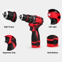 Perceuse sans fil industrielle MARS - Moteur sans balais à vitesse variable, diamètre de perçage maximal de 10 mm, mandrin sans clé