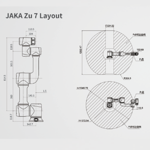 Jaka Cobot Zu7 6 Axis Collaborative Robot PLC <b>Welding</b> <b>Torch</b> Laser 7kg Payload IP54 High Accuracy 1 Year Warranty - Product Image 5