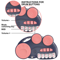 Jouet musical lumineux pour enfants, clavier de piano électronique, batterie, instruments de musique, ensemble de jouets de piano, vente chaude
