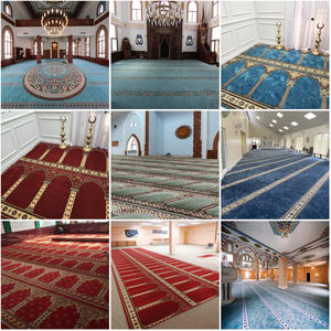Tapis de prière musulman Axminster tissé à la machine, 80% laine, 20% nylon, tapis de prière mural pour adultes - Product Image 4