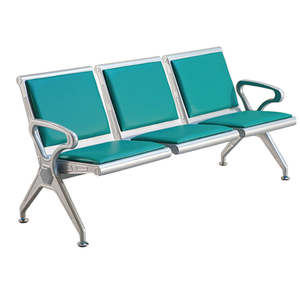 Cao cấp 4 Chỗ ngồi bằng thép không gỉ thoải mái sân bay bệnh viện chờ đợi ghế 100kg chịu tải tương thích với văn phòng - Product Image 6