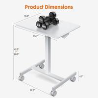 Table élévatrice mobile en bois petit bureau debout roulant-podium d'enseignant avec roues réglable Design moderne modèle de marque OEM TB-11